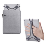 Funda Estuche Gris Y Correa Para Tablet De 7 A 8 Pulgadas