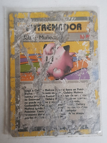 Entrenador Carta Pokemon  Edicion Mal Estado Con Folio