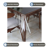 Mantel De Mesa Transparente Impermeable De Pvc Transparente