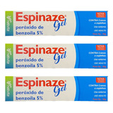 Kit 3x Espinaze Gel Com Benzoíla 5% 20g Tratamento De Acnes