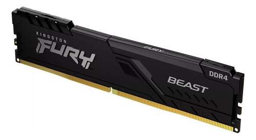 Memoria Ram Kingston Fury Beast 8gb Ddr4 2666mhz Dimm Negro