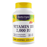 Vitamina D3 2.000ui 120 Softgels Importada - Healthy Origins