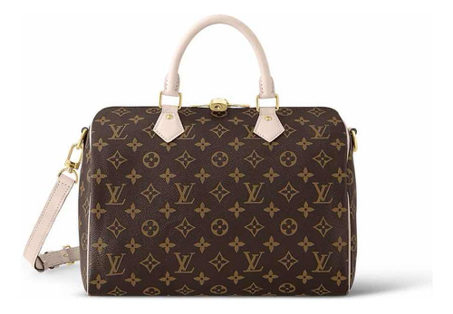 Bolsa Lv Speedy 30 Piel Genuina Monograma Con Candado