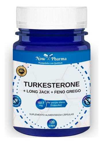 Turkesterone + Long Jack + Feno - 120 Capsulas Now Pharma