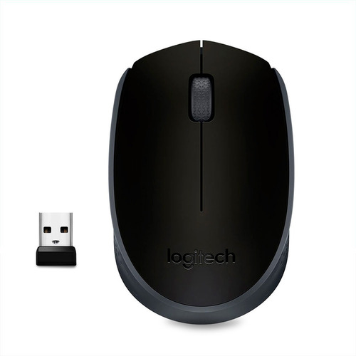 Mouse Inalambrico  Logitech M170 Negro/gris Nano Receptor 