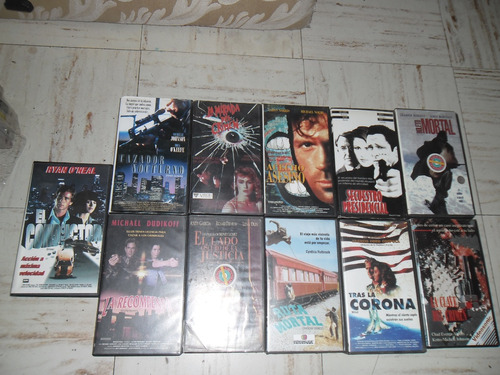 Lote 11 Peliculas Vhs Accion Ficcion 