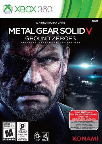 Videojuego Metal Gear Solid 5, Xbox 360, Impecable!!