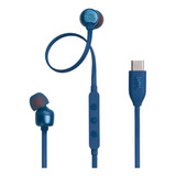 Fone De Ouvido Jbl Tune 310c, Usb-c, Pure Bass, In-ear, Azul