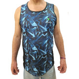 Remera Musculosa Deportiva Sublimada Running Hombre