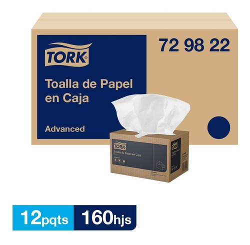 Tork Toalla Multipropósito En Caja 12 Paquetes De 160 Hojas