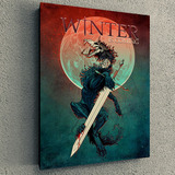 Cuadro De Serie Game Of Thrones Winter Is Coming 30x40x4cm