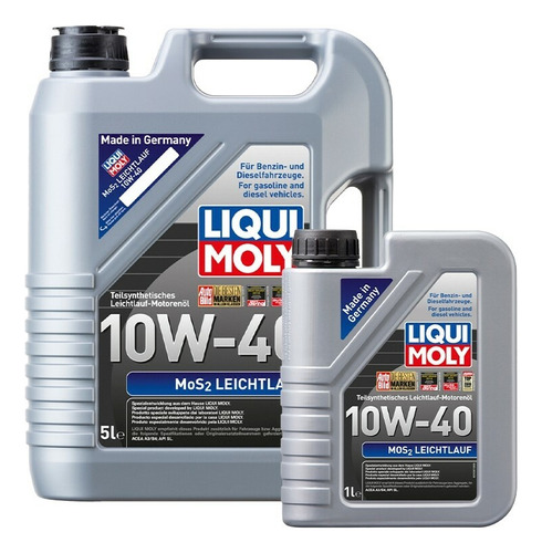 Aceite Liqui Moly Gasolina O Diesel Mos2 Leichtlauf 10w40 6l