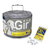 Kit Rolo De Arame Girafa 100 Metros + 1kg Grampo U Gerdau