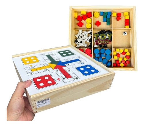 Jogo Educativo 5 Em 1 Xadrez Ludo Dama Trilha Jogo Da Velha