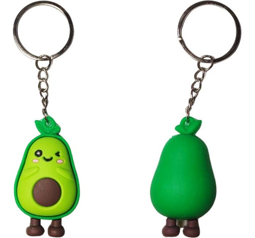 Llavero Goma Aguacate Palta Accesorios Moda Regalo Obsequio