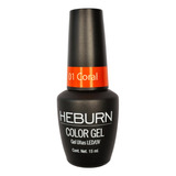 Esmalte Semipermanente Heburn Color Gel Led/uv 15ml
