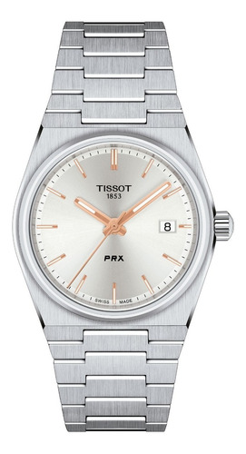Reloj Tissot Prx 35mm | Acero | Carátula Plateada