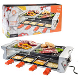 Parrilla De Mesa Masterchef Dual Raclette Con Plato Antiadhe