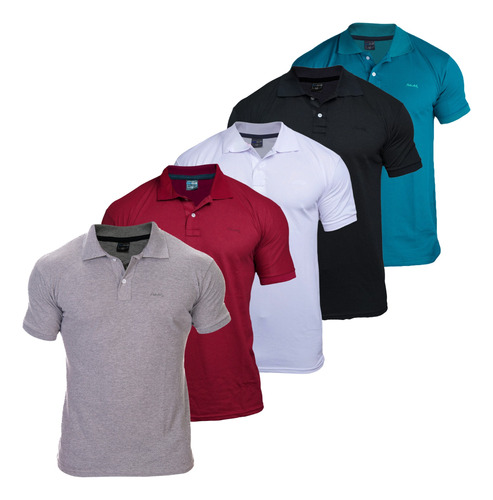 Kit 3 Camisas Polo Masculina Camiseta Blusa De Luxo Atacado