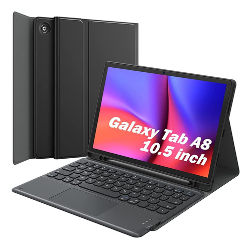 Funda Con Teclado + Touchpad Para Samsung Tab A8 10.5