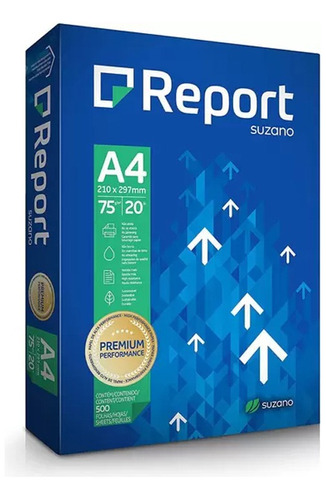 Papel Sulfite Report Premium A4 Branco - 500 Folhas 75g/m²