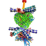 Bonka Bird Toys 1730 Foraging Heart Bird Toy Jaula De Loro