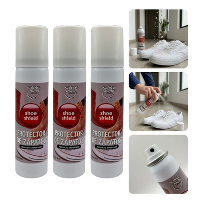 Spray Protector Repelente Agua Manchas Tenis Tela Piel 3 Pzs | Meses sin interés