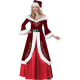 Traje De Vestido De Natal Feminino De Papai Noel