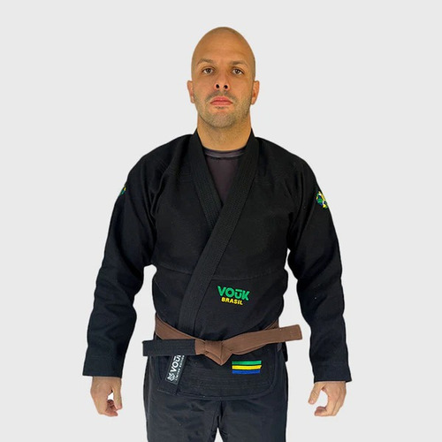 Kimono Jiu Jitsu Vouk Brasil Trançado + Bolsa Brinde