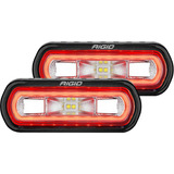 Par De Faros Auxiliares Sr-l Series Spreader Halo Rojo 