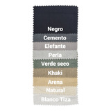 Tela Lienzo Arrugado 100% ALG Ancho 2.30 Colores Pack 10 Mts