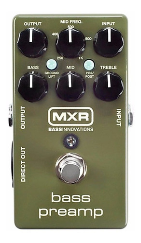 Mxr M81 Bass Preamp Pedal Efecto Para Bajo