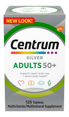 Vitamina Centrum Silver 125 Caps Importado Eua Adulto 50+