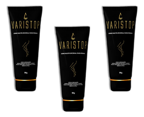 Kit 03 Varistop Cremes P/ Pernas Masculinas Fortalecidas