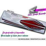Set Calcos Honda Titan 2014 Completo Moto Roja
