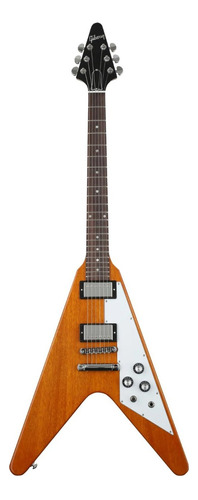 Guitarra Gibson Flying V Antique Natural Con Estuche Material Del Diapasón Palo De Rosa Orientación De La Mano Diestro