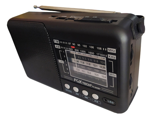 Radio Multibandas Am Fm Usb Bluetooth Recargable  ¡ Mp3!