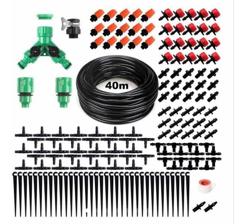 Kit De Riego 158pcs Sistema Automático Goteó O Aspersor 40m