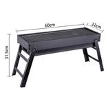 Parrillera Para Asado Plegable Portatil 60*22*31.5