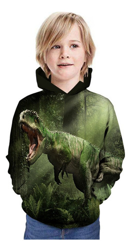 Sudadera Con Capucha Infantil De Dinosaurio Para Niño