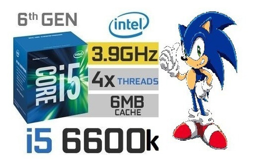 Processador Intel I5 6600k 1151 4 Núc Vídeo Hd 530 Gamer-oem