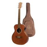 Guitarra Electroacustica Zurda Ga-38-maho-z-q Bamboo + Funda