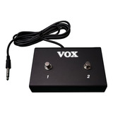 Controlador Vox Pedal Footswitch Vfs-2 P/ Ac Custom Dual Cor Negro