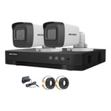 Kit 2 Camaras Seguridad Hikvision Dvr 4 Ch Full Hd Lite P2p