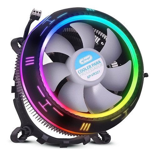 Fan Cooler Para Processador 120mm Air 12v Rgb Ventoinha 1500