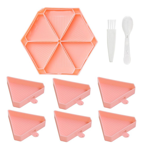 Bandeja De Pintura Hexagonal Con Forma De Diamante Bordado