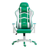Cadeira Gamer Mx5 Giratória Branco E Verde - Mymax Material Do Estofamento Couro Sintético
