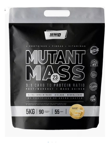 Suplemento En Polvo Nutrición  Mutan Mass 5 Kg