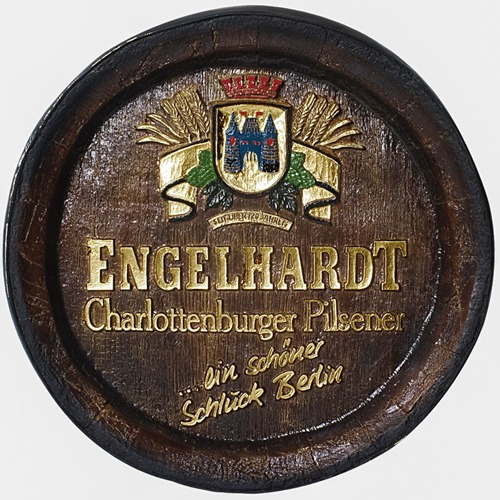 Barril Decorativo Grande Em Fibra - Engelhardt Whisky