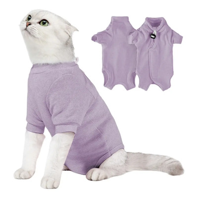Traje De Algodón Para Gatos (pl-s) Para Heridas